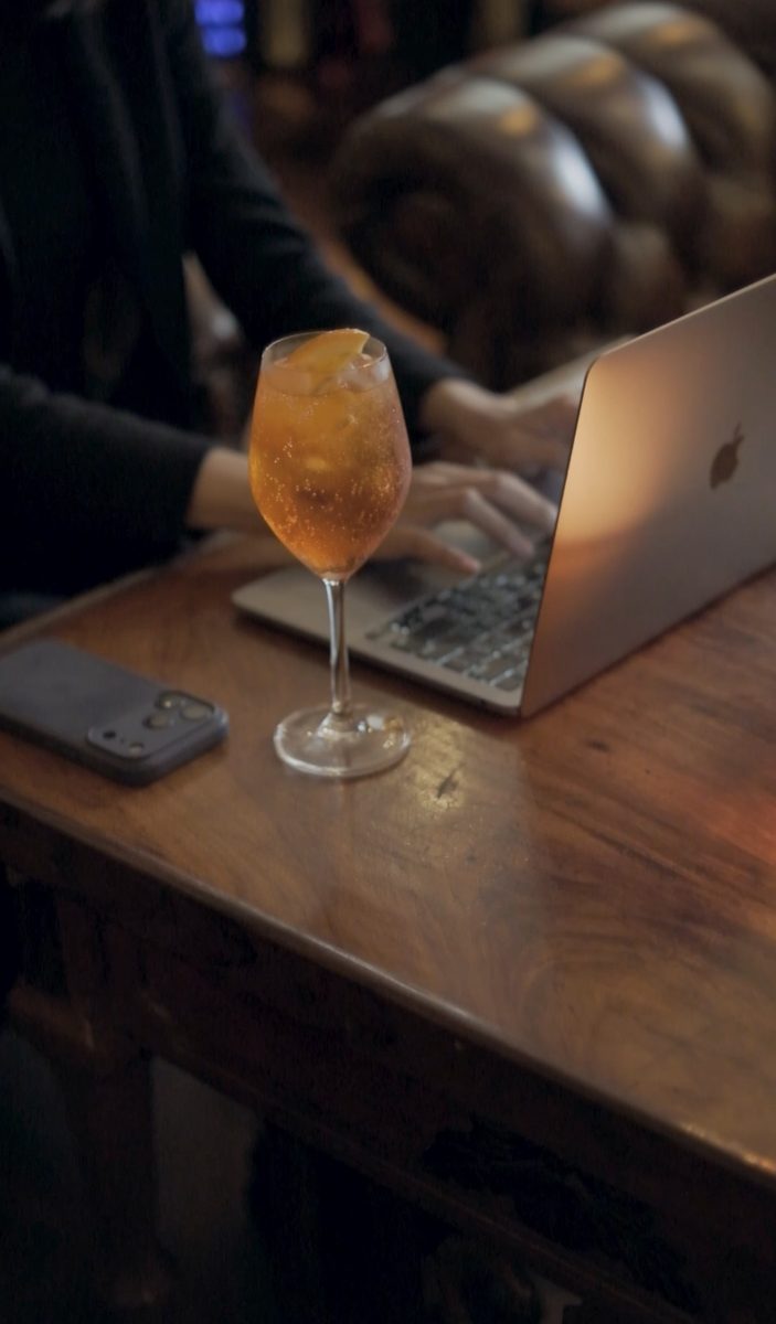 Aperol Spritz at The Gunslinger's Hop — afternoon work session