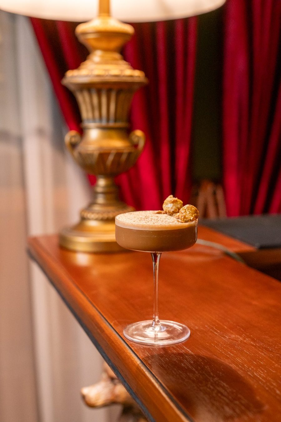 Signature espresso martini at The Gunslinger's Hop cocktail bar Kebayoran Baru